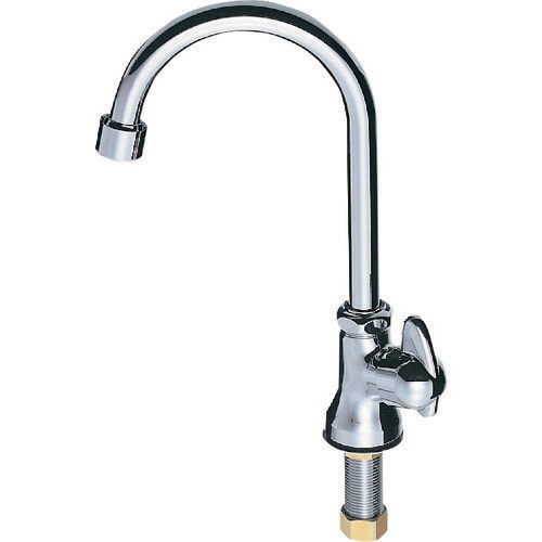 SANEI ミニセラ泡沫立形ツル首自在水栓