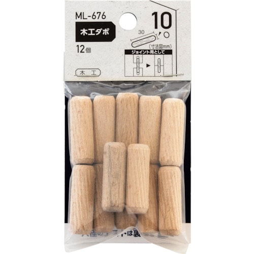 WAKI 木工ダボ 10X30mm