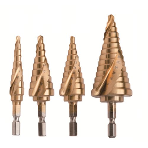 KIドリル 六角軸スパイラルステップドリル412