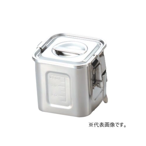 AG 目盛付パッキン・フック付 角キッチンポット