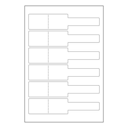 プリンター対応識別用ケーブルラベルワイド10セット
