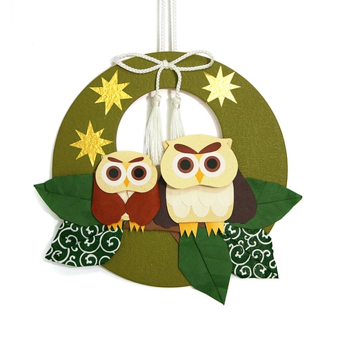 リース飾り 手作セット 親子ふくろう 10セット