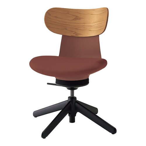 オフィスチェア イングライフ 肘無 背合板4本脚