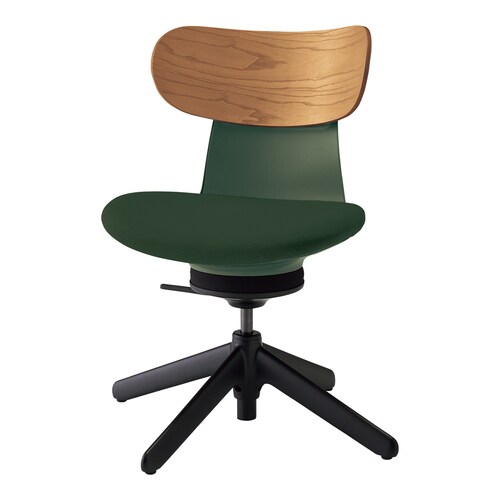 オフィスチェア イングライフ 肘無 背合板4本脚