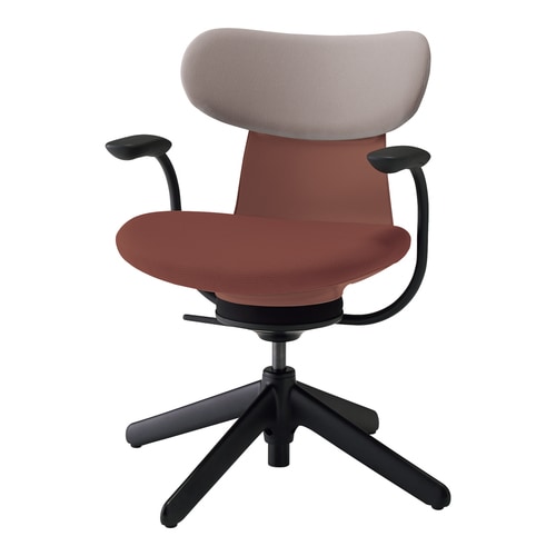 チェア イングライフ 肘付 背クッション4本脚