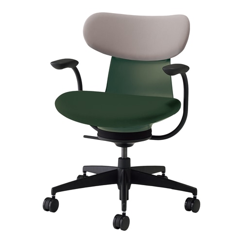 チェア イングライフ 肘付 背クッション5本脚