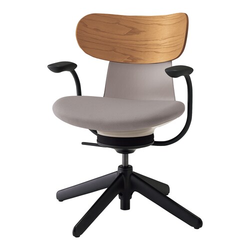 オフィスチェア イングライフ 肘付 背合板4本脚