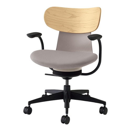 オフィスチェア イングライフ 肘付 背合板5本脚