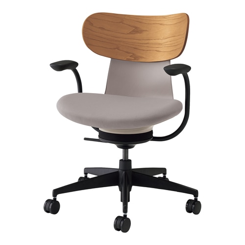 オフィスチェア イングライフ 肘付 背合板5本脚