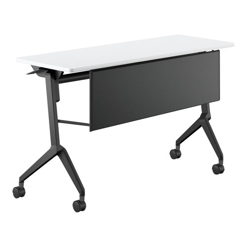 会議テーブル リーフライン 幕板付・棚なし