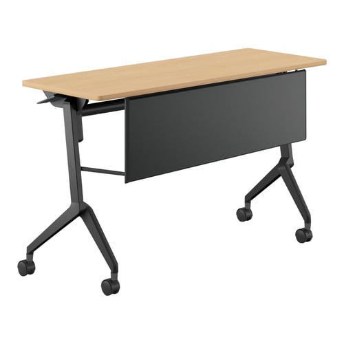 会議テーブル リーフライン 幕板付・棚なし