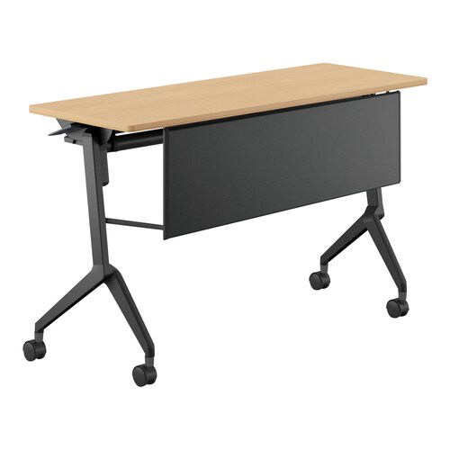 会議テーブル リーフライン 幕板・棚付