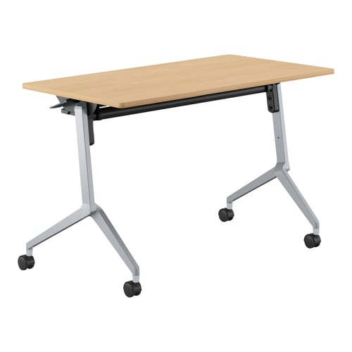 会議テーブル リーフライン 幕板なし・棚付