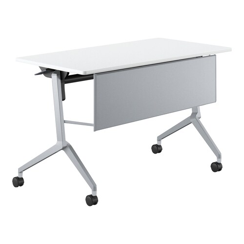 会議テーブル リーフライン 幕板付・棚なし