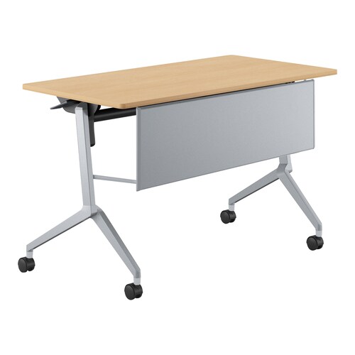 会議テーブル リーフライン 幕板付・棚なし