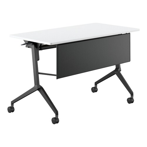 会議テーブル リーフライン 幕板・棚付