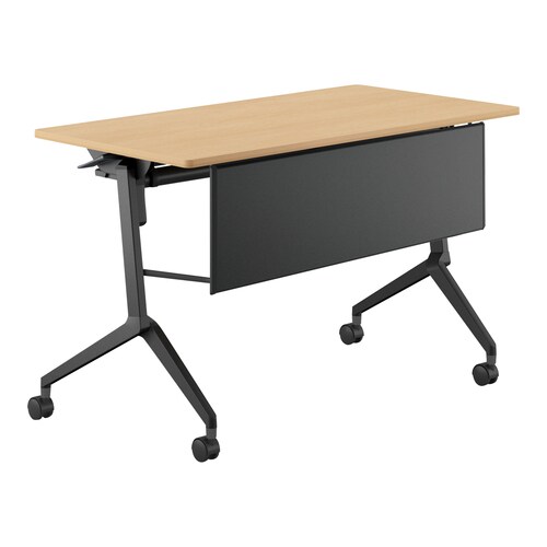 会議テーブル リーフライン 幕板・棚付