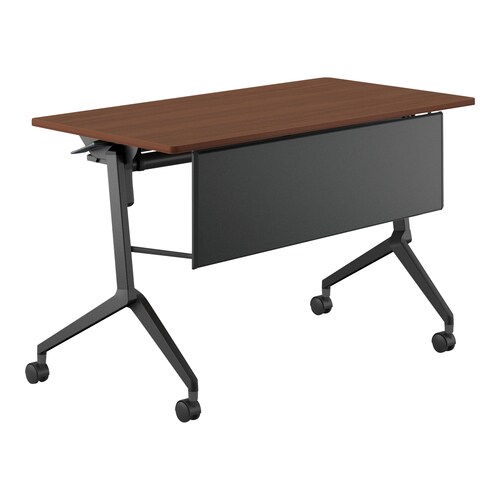 会議テーブル リーフライン 幕板・棚付