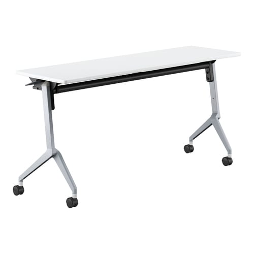 会議テーブル リーフライン 幕板なし・棚付