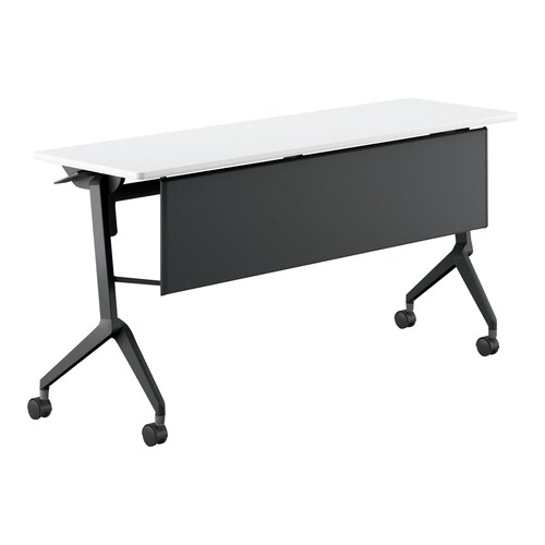 会議テーブル リーフライン 幕板付・棚なし