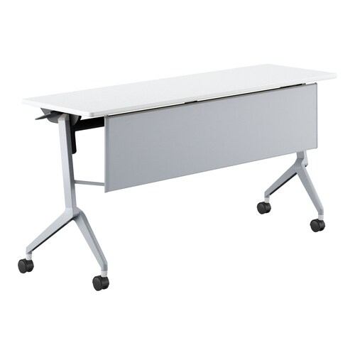 会議テーブル リーフライン 幕板付・棚なし