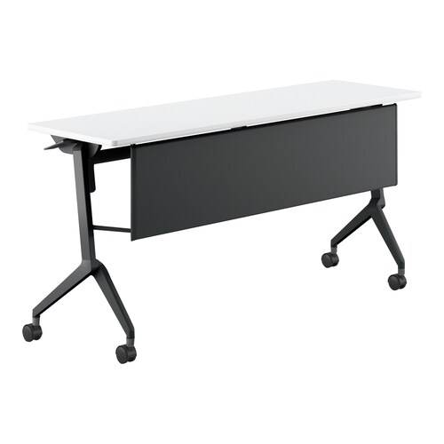 会議テーブル リーフライン 幕板付・棚なし