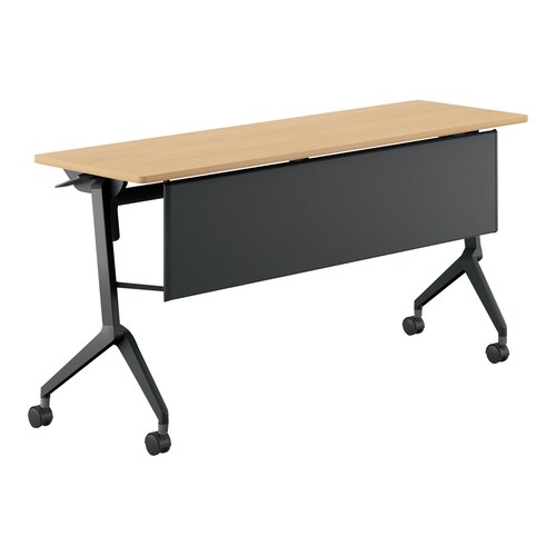 会議テーブル リーフライン 幕板付・棚なし