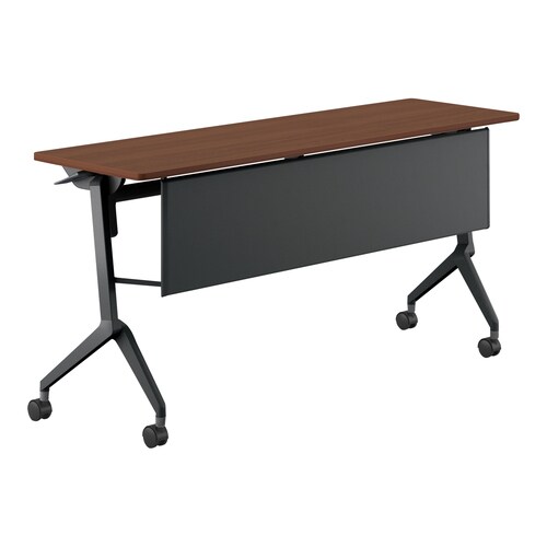 会議テーブル リーフライン 幕板付・棚なし