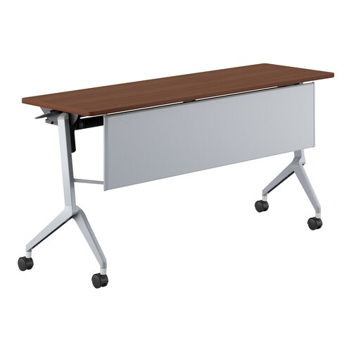 会議テーブル リーフライン 幕板・棚付