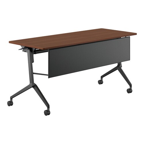 会議テーブル リーフライン 幕板・棚付