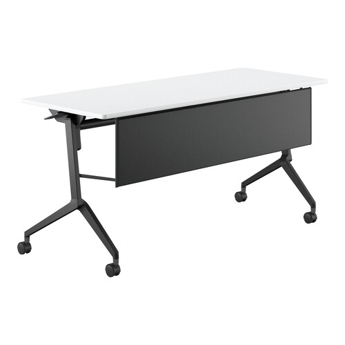 会議テーブル リーフライン 幕板付・棚なし