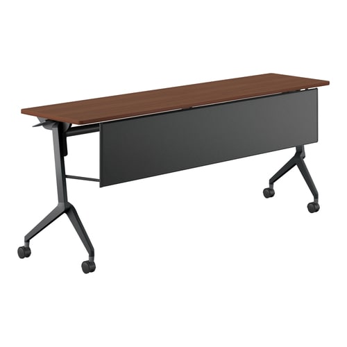 会議テーブル リーフライン 幕板付・棚なし