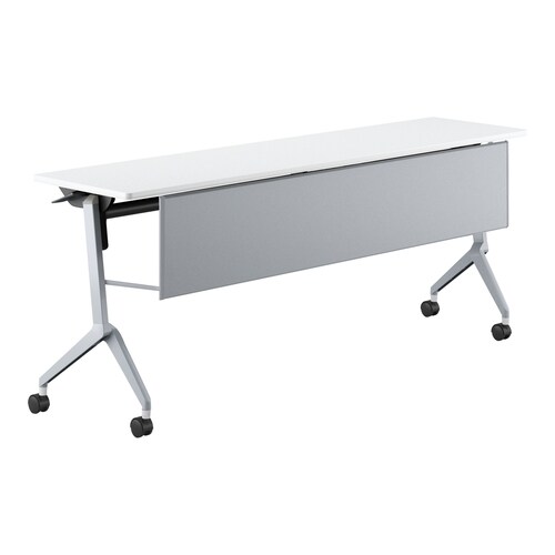 会議テーブル リーフライン 幕板付・棚なし