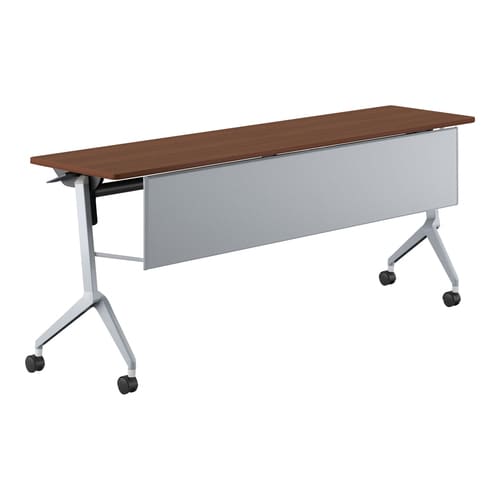 会議テーブル リーフライン 幕板付・棚なし