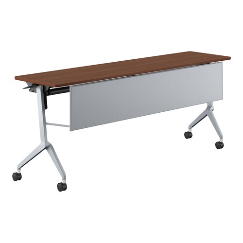 会議テーブル リーフライン 幕板・棚付