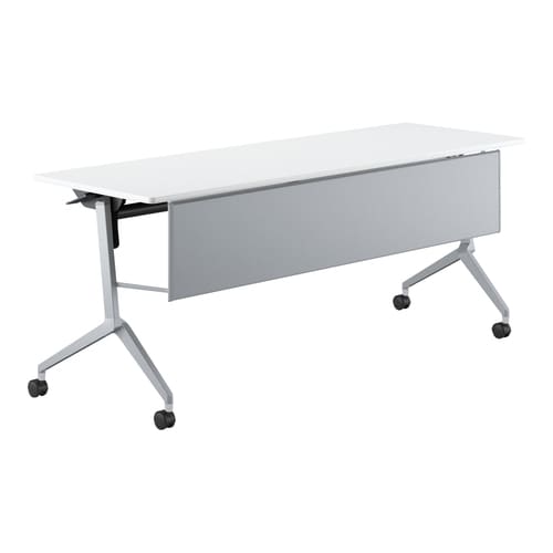 会議テーブル リーフライン 幕板付・棚なし