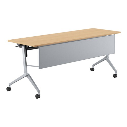 会議テーブル リーフライン 幕板付・棚なし