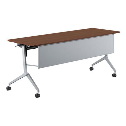 会議テーブル リーフライン 幕板付・棚なし