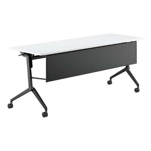 会議テーブル リーフライン 幕板付・棚なし