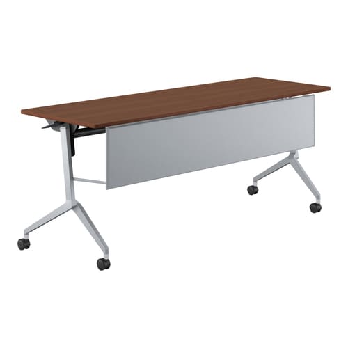 会議テーブル リーフライン 幕板付・棚なし