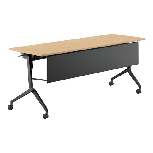 会議テーブル リーフライン 幕板・棚付