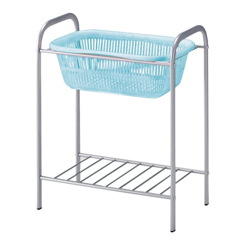 脱衣カゴ パステル キャスターなし 棚付き