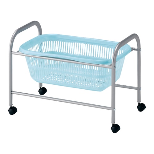 脱衣カゴ パステル キャスター付き ロータイプ