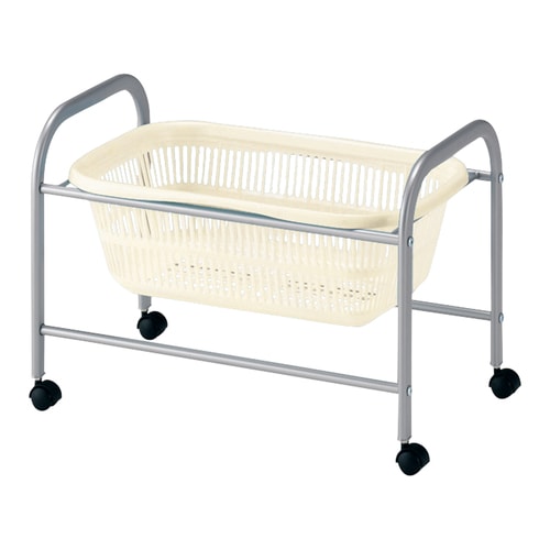 脱衣カゴ パステル キャスター付き ロータイプ