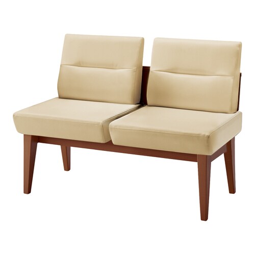 ロビーチェア レフィナ 2人用 R無肘無ロー