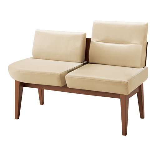 ロビーチェア レフィナ 2人用 右R肘無ロー