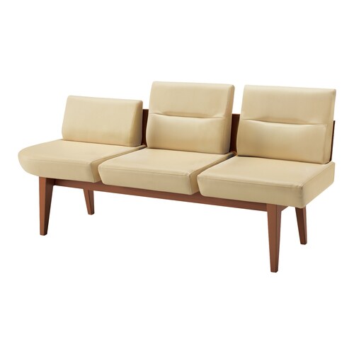 ロビーチェア レフィナ 3人用 右R肘無ロー