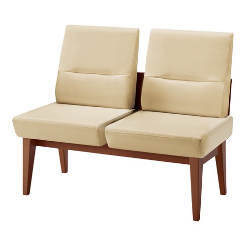 ロビーチェア レフィナ 2人用 R無肘無ミドル