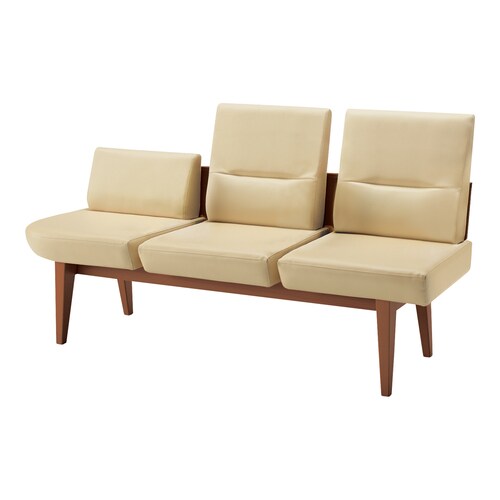 ロビーチェア レフィナ 3人用 右R肘無ミドル