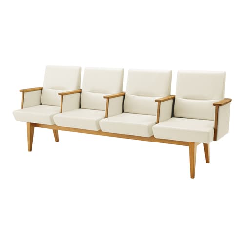 ロビーチェア レフィナ 4人用 R無肘付ミドル